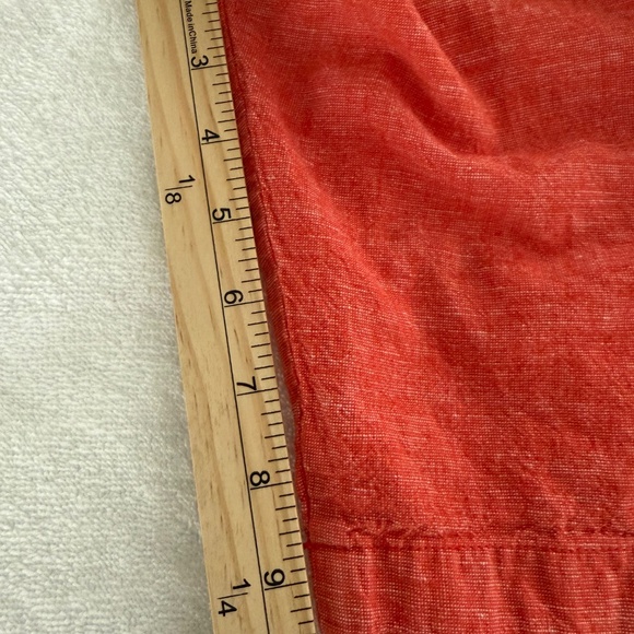 Banana Republic Factory Linen Blend Muted Red Shorts Men's Size 36 See Notes - Picture 7 of 7